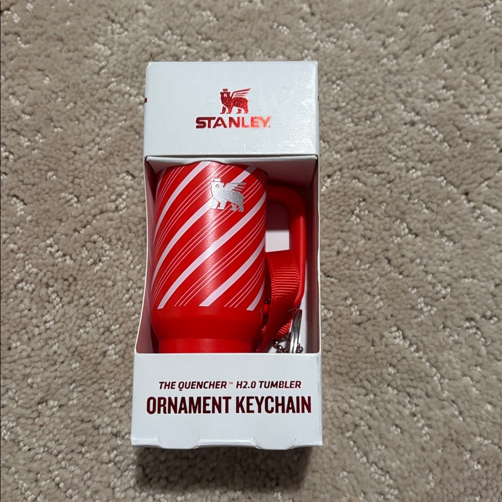 Stanley Festive Red Ornament Keychain Tumbler